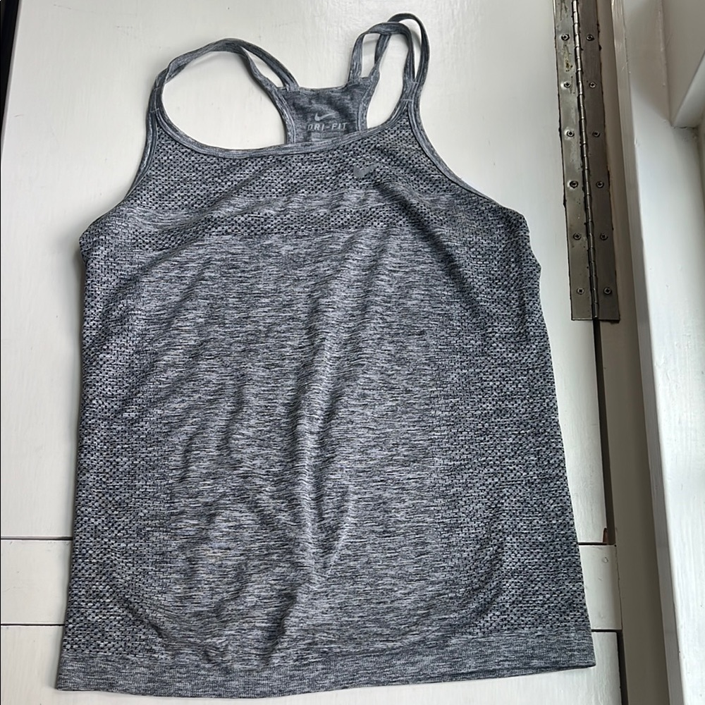 Nike Gray Dri Fit Sleeveless Tank Top